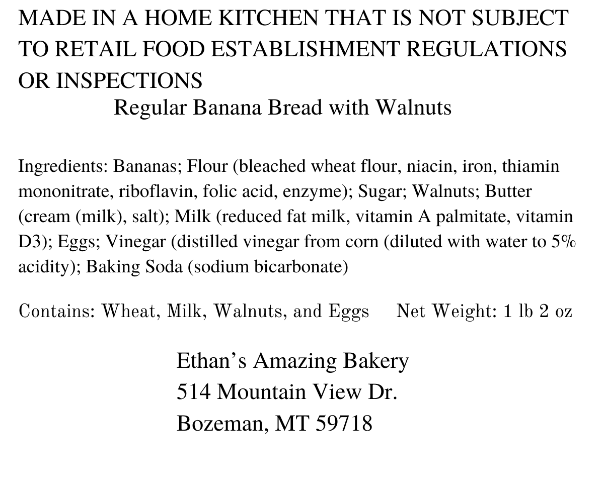 Walnut Banana Bread